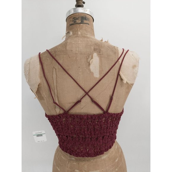 Free People Celine Bralette in Mulberry NEW - Picture 3 of 4